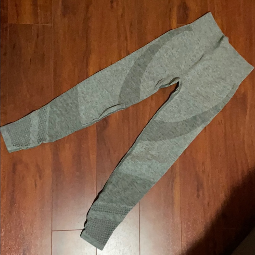 PINK army green leggings